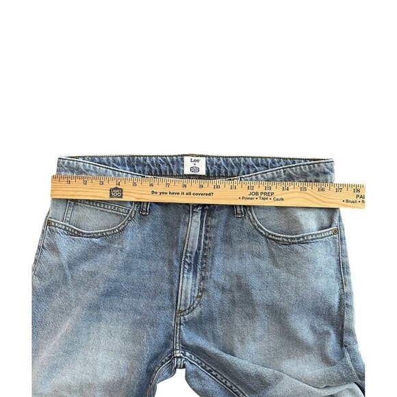 Lee X Hey Dude Collab Jeans Women’s Side 10 Straight Leg Light Wash Rare - Picture 3 of 7